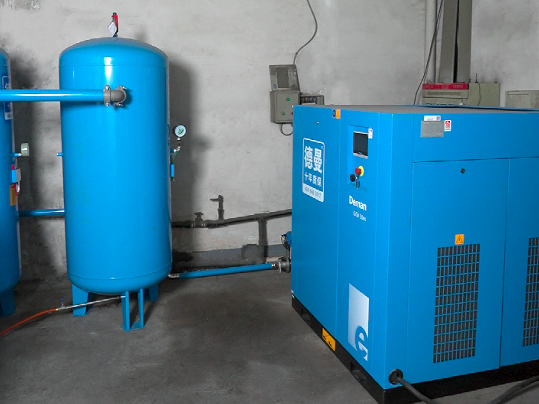 蓝冠注册空压机助力淄博某电器工厂