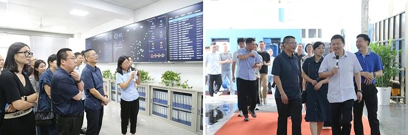 临平政协考察团莅临淄博蓝冠注册调研指导